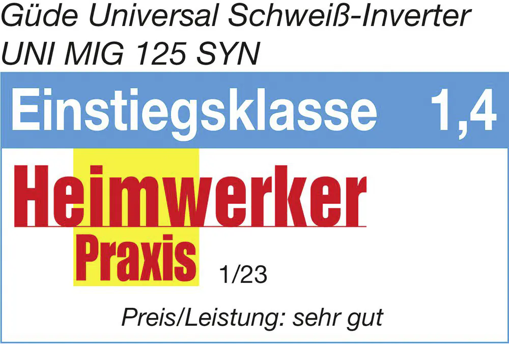 Güde Universalschweissgerät Uni-Mig 125 SYN 20-120 A