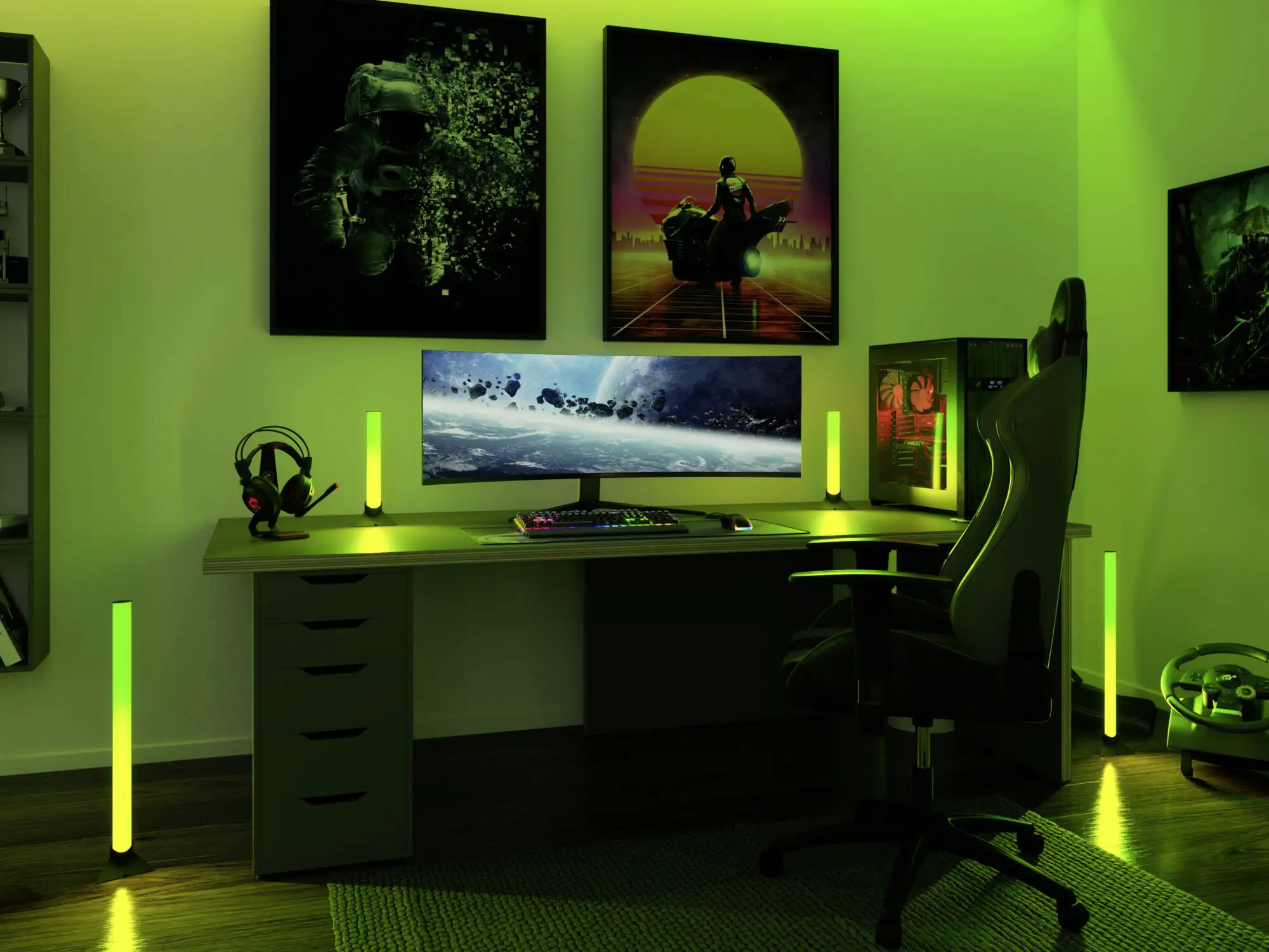 Paulmann Entertain LED Lightbar Dynamic RGB 60,5cm 2er Set dimmbar