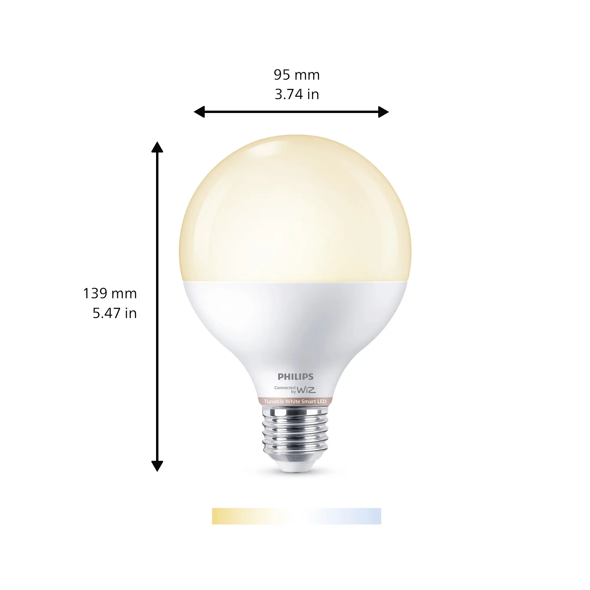 Philips LED Leuchtmittel E27 4,7W 1055lm 2700-6500K 