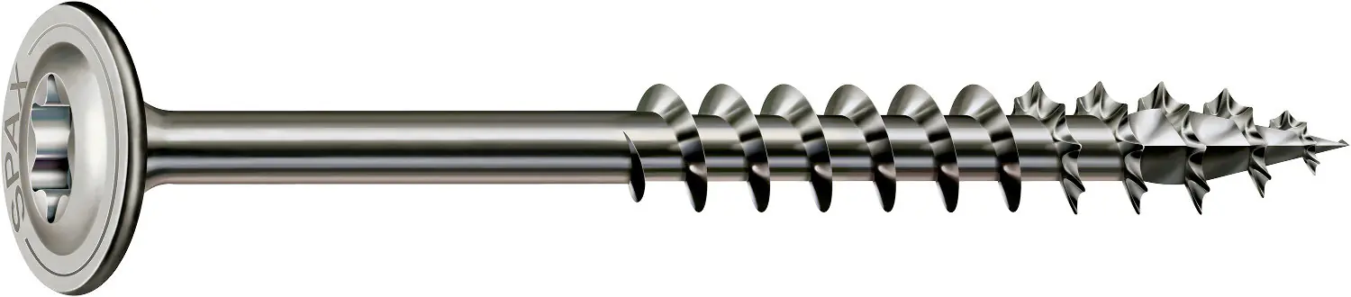 Spax Tellerkopfschrauben 8.0 x 120 mm TX 40 - 1 Stück Edelstahl