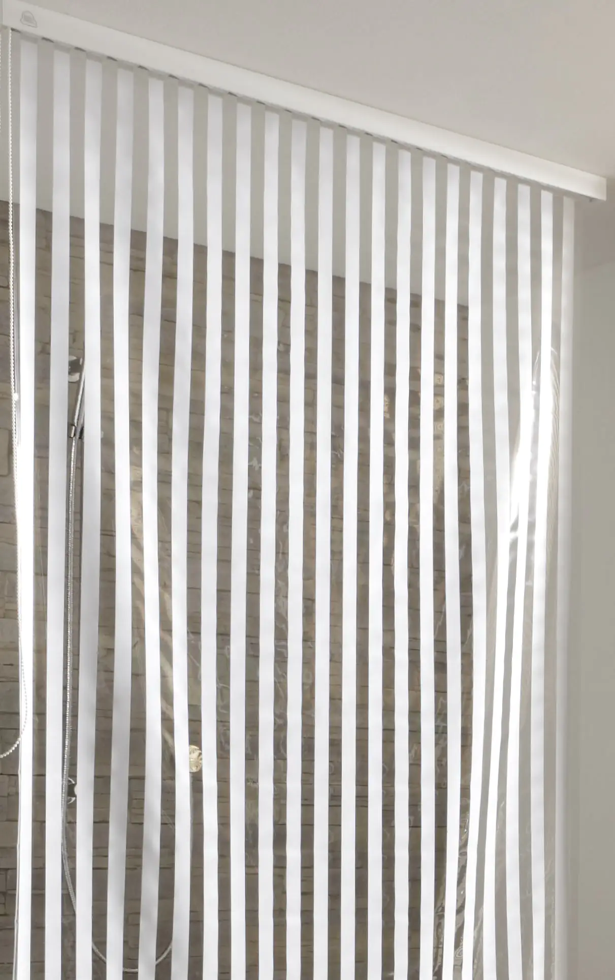 Kleine Wolke Duschrollo für Badewannen 132 + 62 x 240 cm weiß