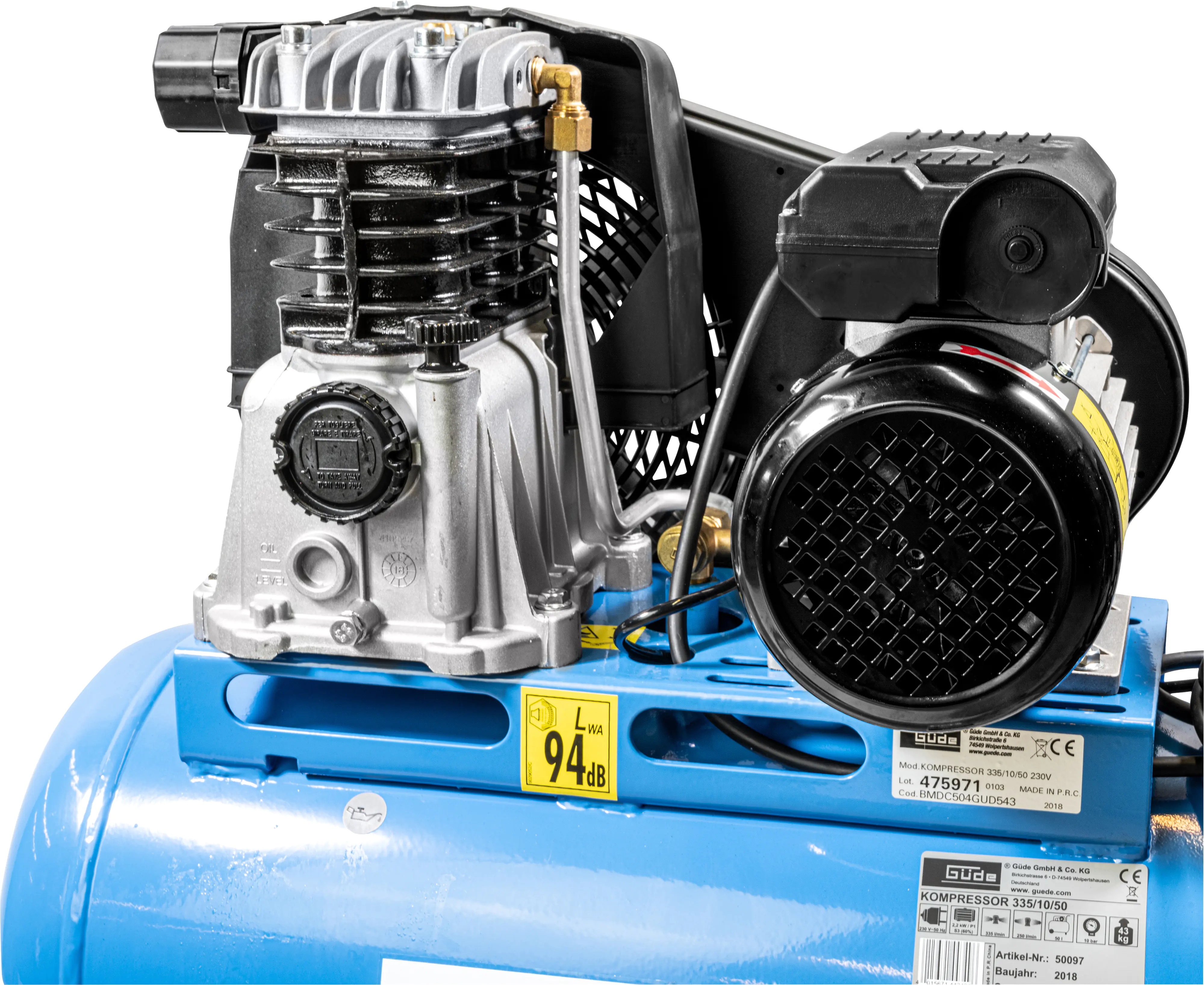 Güde Kompressor 335/10/50 10 bar 50 l 335 l/min 2,2 kW
