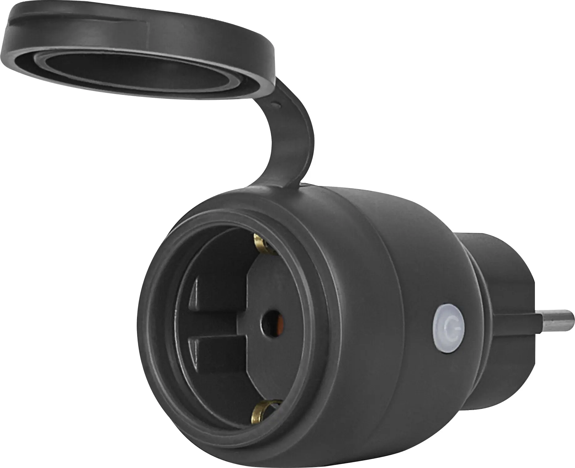 Osram Außensteckdose SMART+ WiFi Matter Compact EU Schwarz