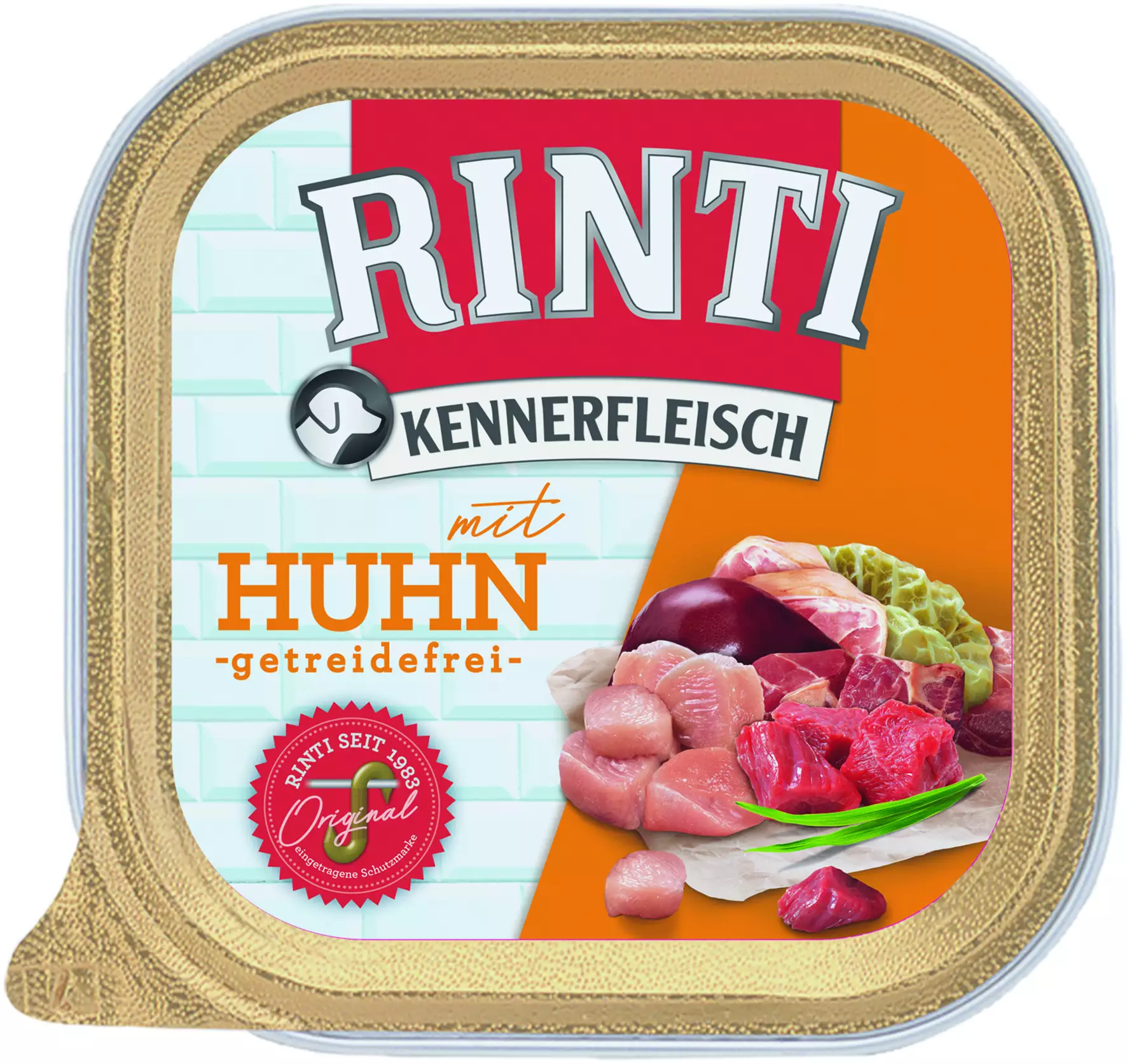 Rinti Kennerfleisch Hundenassfutter Adult getreidefrei 300 g Huhn