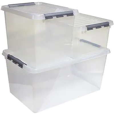 Sunware Aufbewahrungsbox mit Deckel Q-Line 120 L transparent