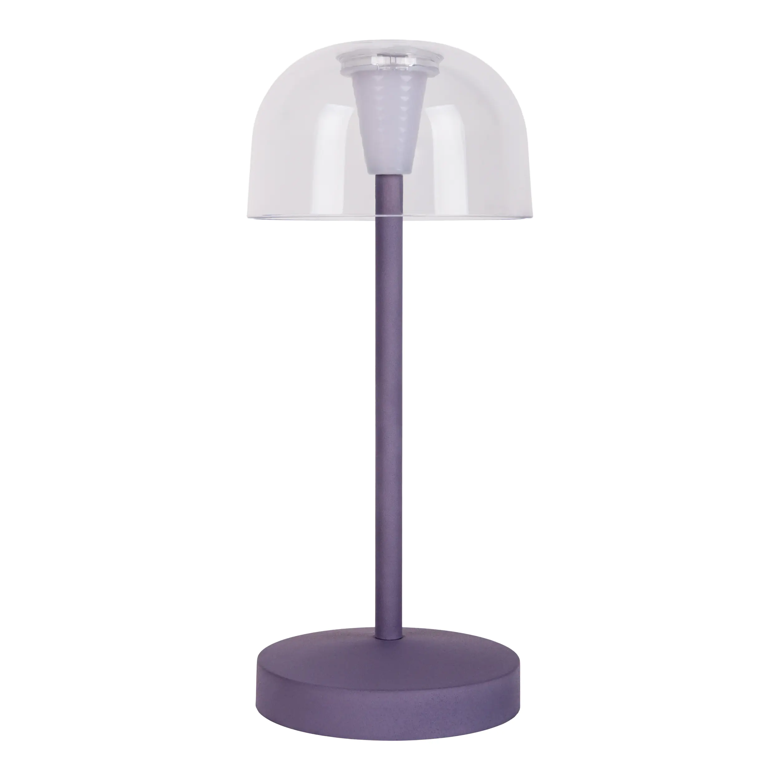 Light & More LED Akku-Tischleuchte Gomba violett dimmbar