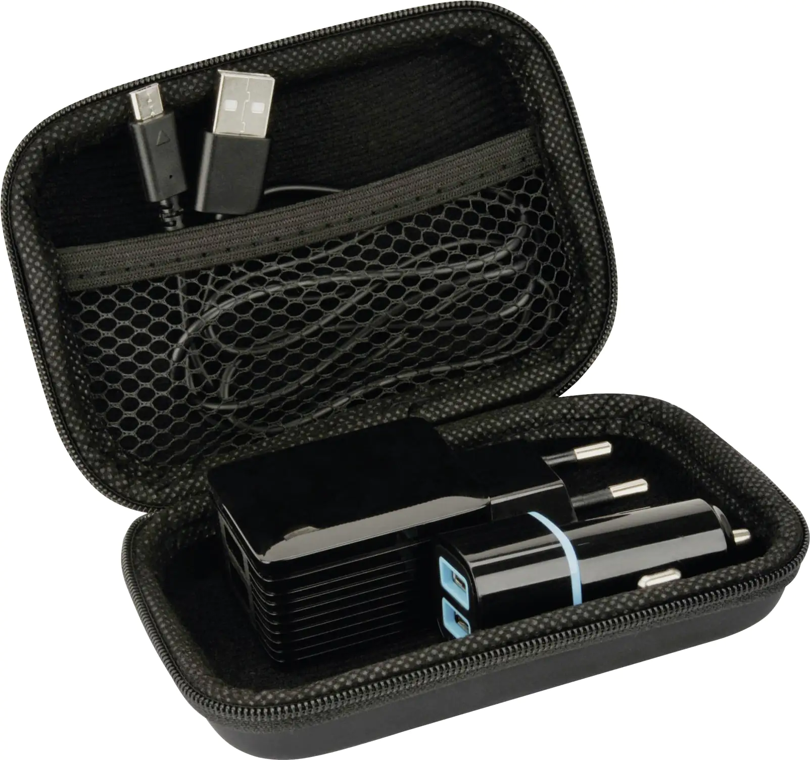 Cartrend Reiseset Micro USB 12V-240V 4-teilig