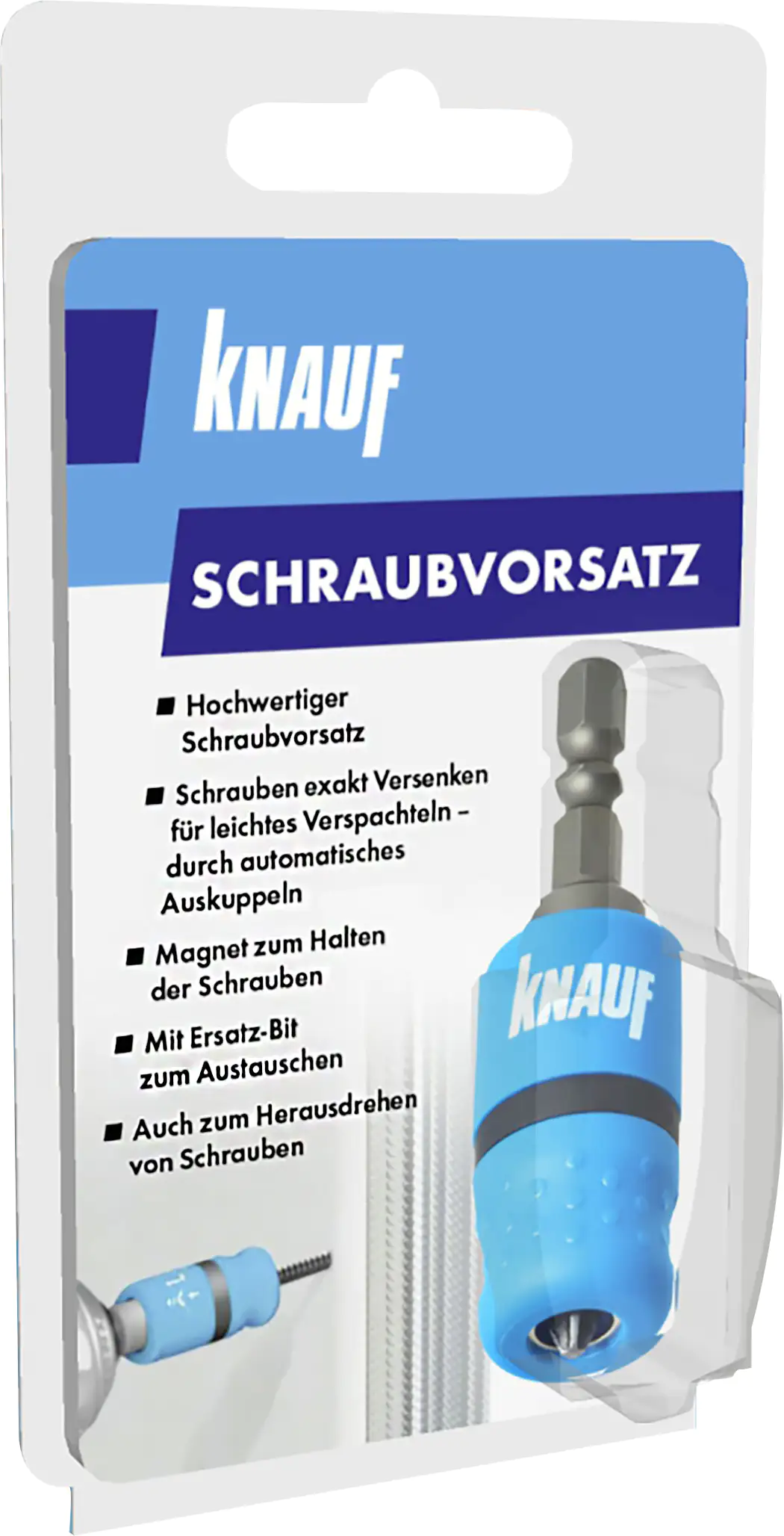 Knauf Schraubvorsatz exakte Versenktiefe geeignet für Gipskarton
