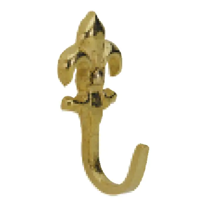 Hettich Zierhaken 42 x 20 x 20 mm Zinkdruckguss antik gold - 2 Stück