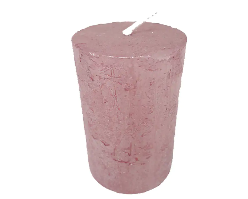 House of Rustic Kerze 9 cm rosé
