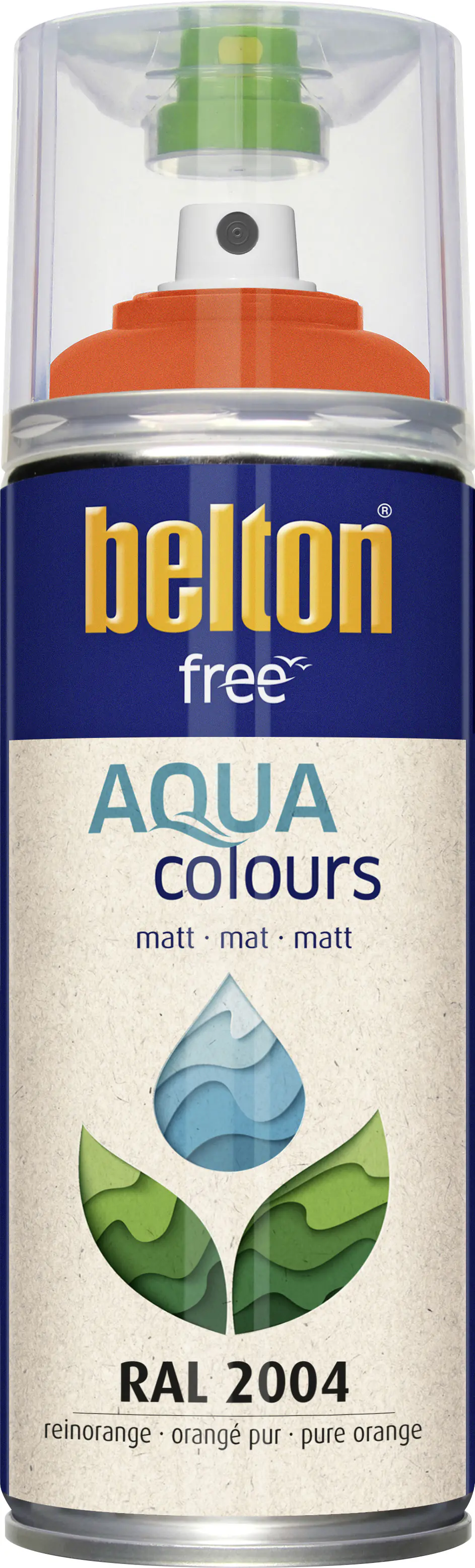 belton free Lackspray AQUAcolours 400 ml reinorange matt