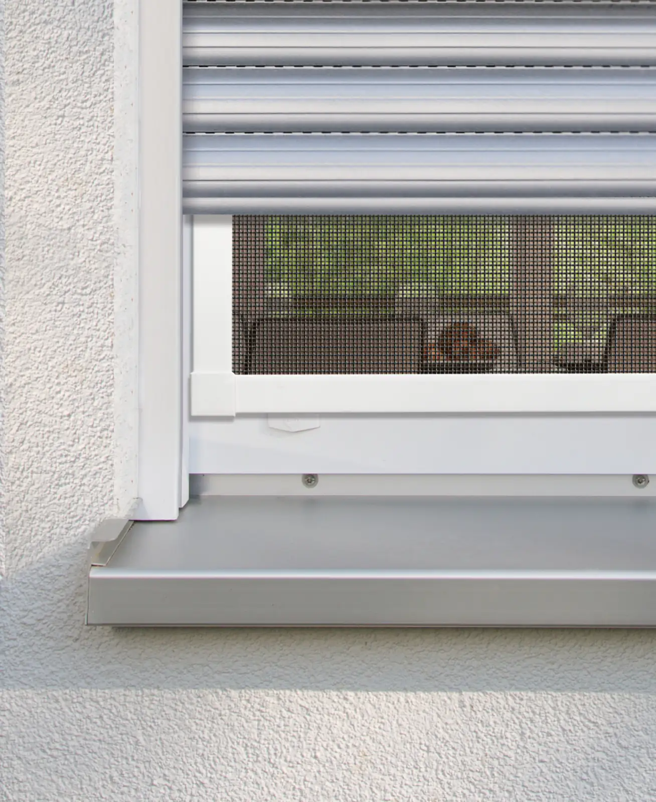 Schellenberg Fliegenschutz-Fenster PLUS 130 x 150 cm anthrazit/weiß kürzbar