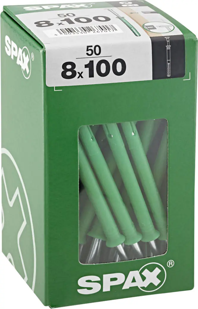 Spax Nageldübel 8 x 100 mm Z3 - 50 Stk.