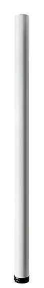 Hettich Möbelfuß 6,0 x 110 - 113 cm Stahl weiß - 1 Stück