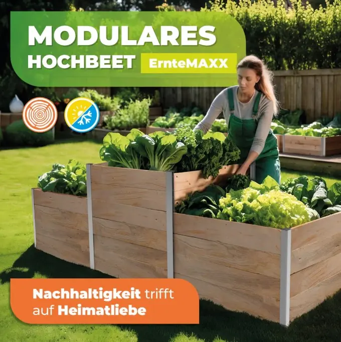 Biogreen Aluminium T-Profil für ErnteMAXX Hochbeet 325 mm