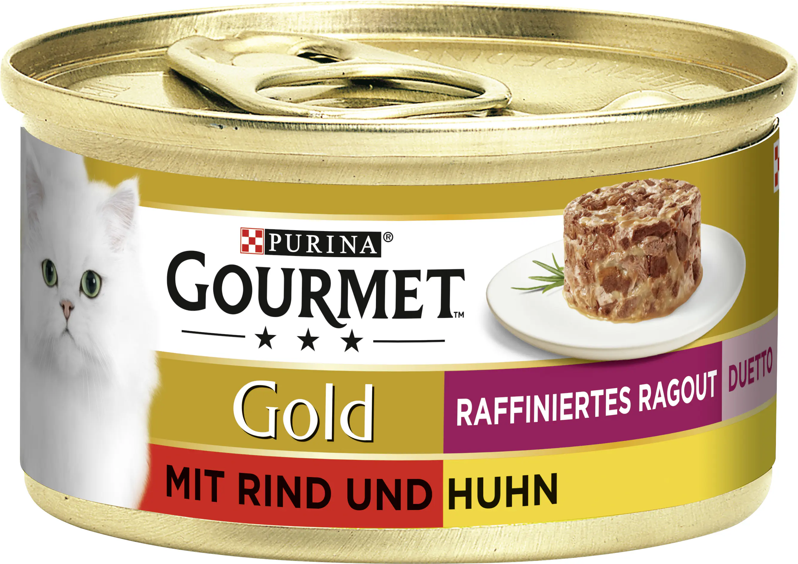 Gourmet Gold Raffiniertes Ragout Duetto mit Rind und Huhn 85 g