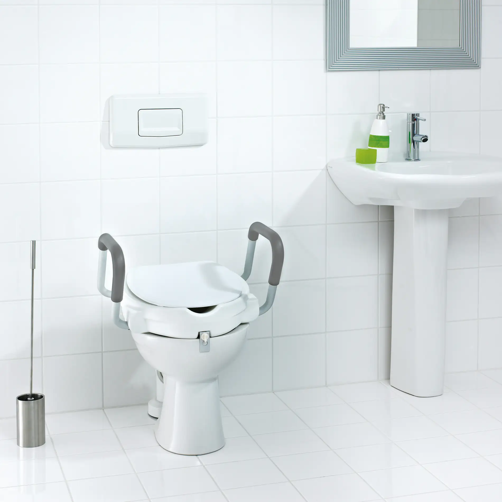 Ridder WC-Sitz-Erhöhung mit Griffen und Deckel