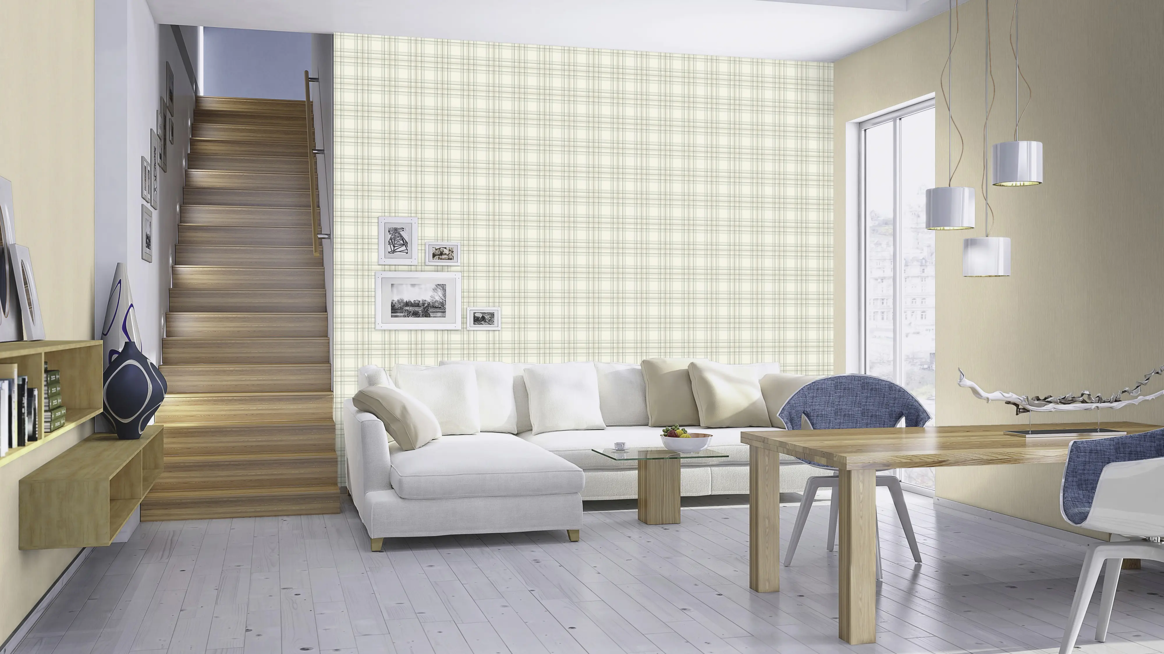Rasch Vliestapete 537635 Beige-Faux Uni 10,05 m x 0,53 m