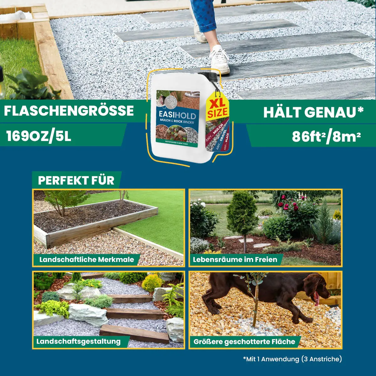 EasiHold Mulch & Steinbinder 5 l