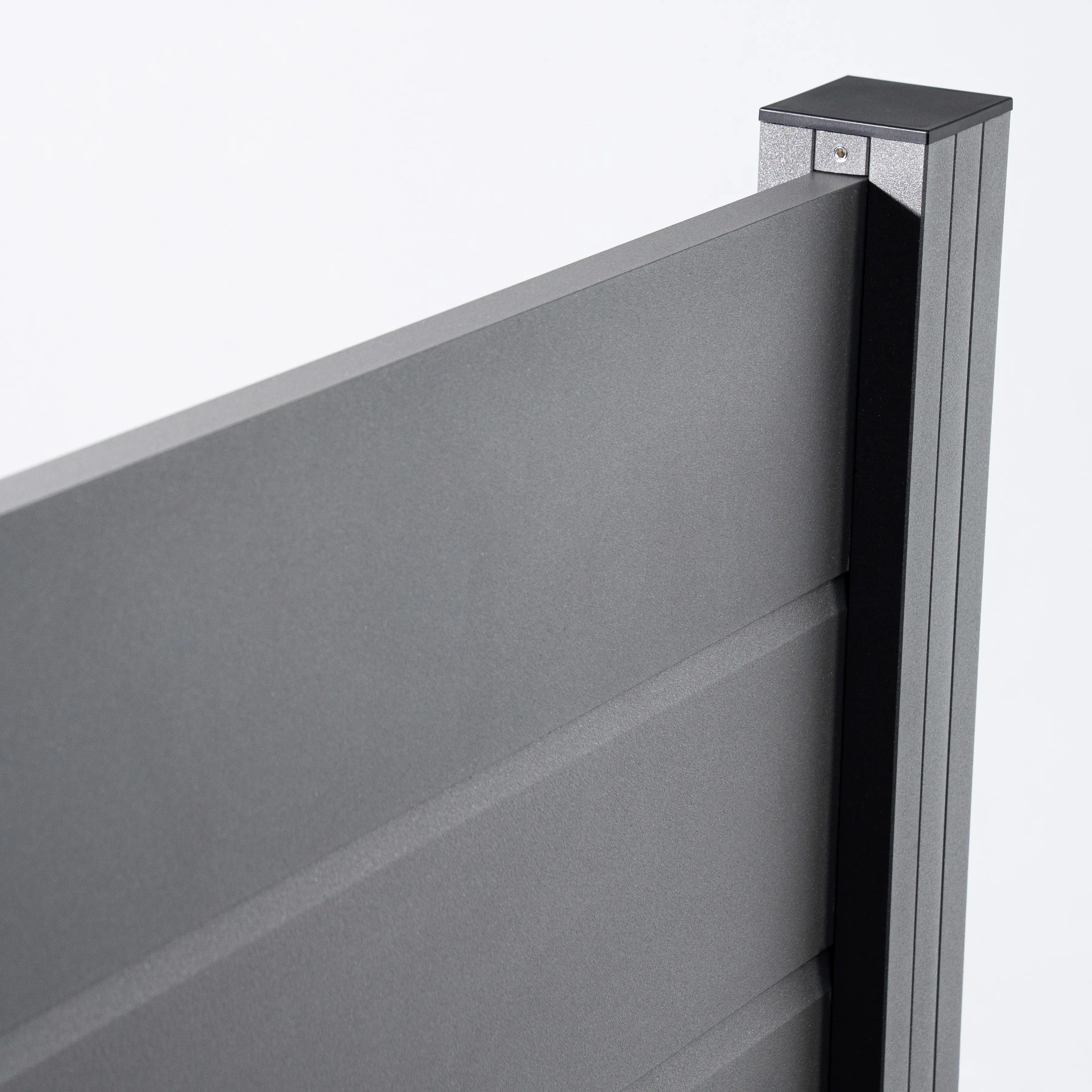 Ambiente Alu-Zaun Grundset Paneel 150 grau 187 x 244,2 cm 
