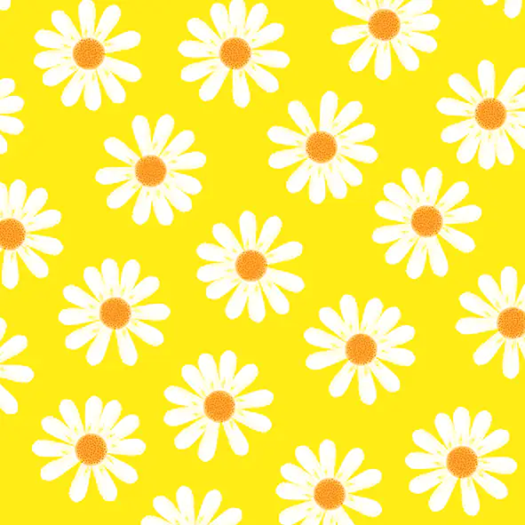 Braun & Company Servietten Dancing Daisies gelb 25 x 25 cm - 20er Pack