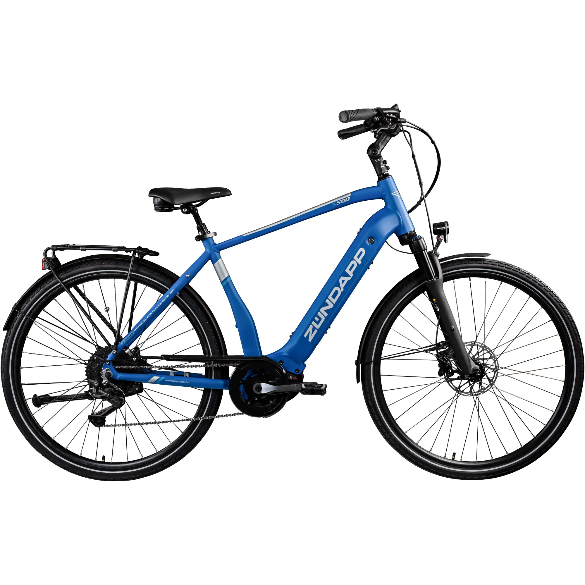 Zündapp E-Bike Trekking X500 28 Zoll 10-Gang 500 Wh blau