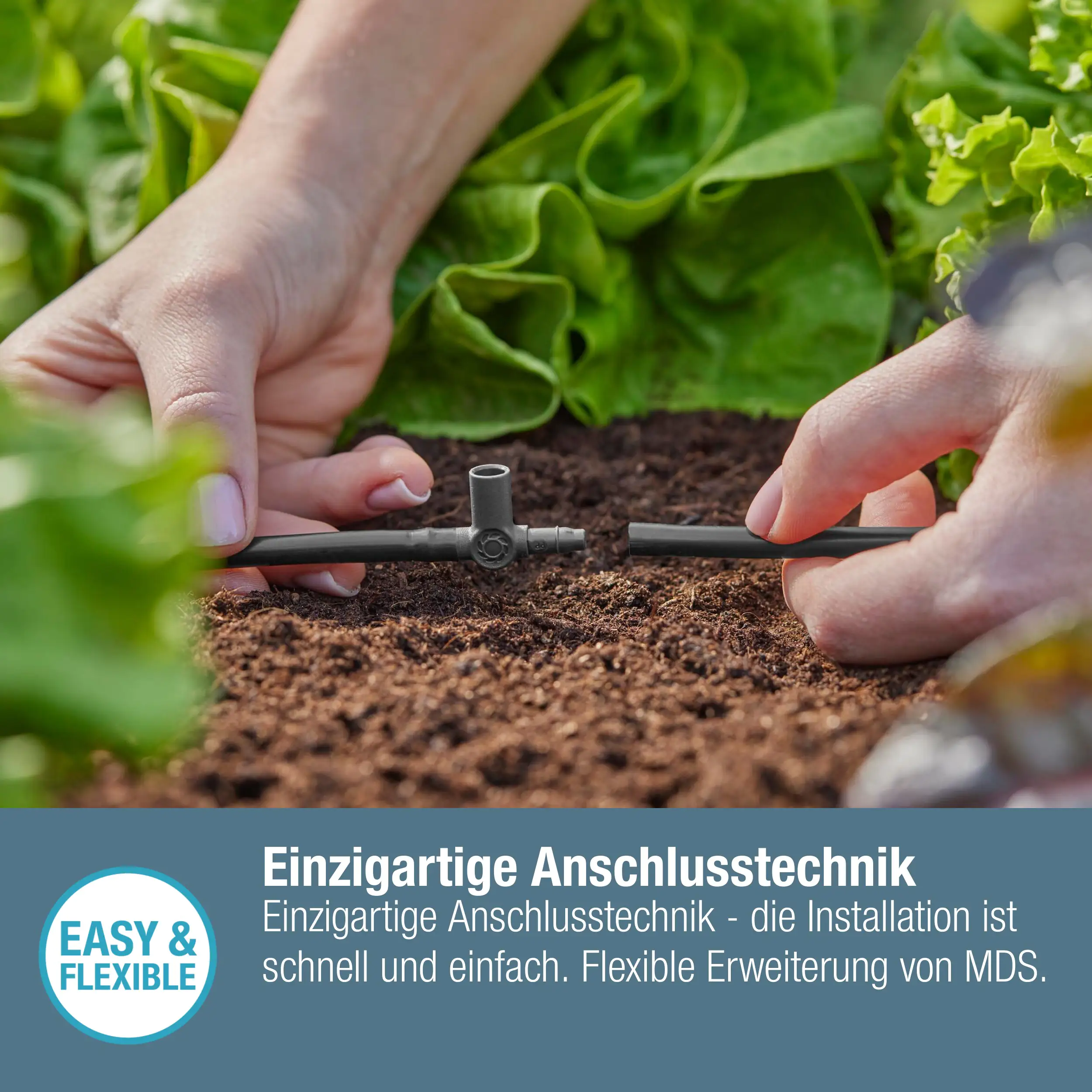 Gardena T-Stück für Sprühdüsen/Endtropfer 4,6 mm (3/16")