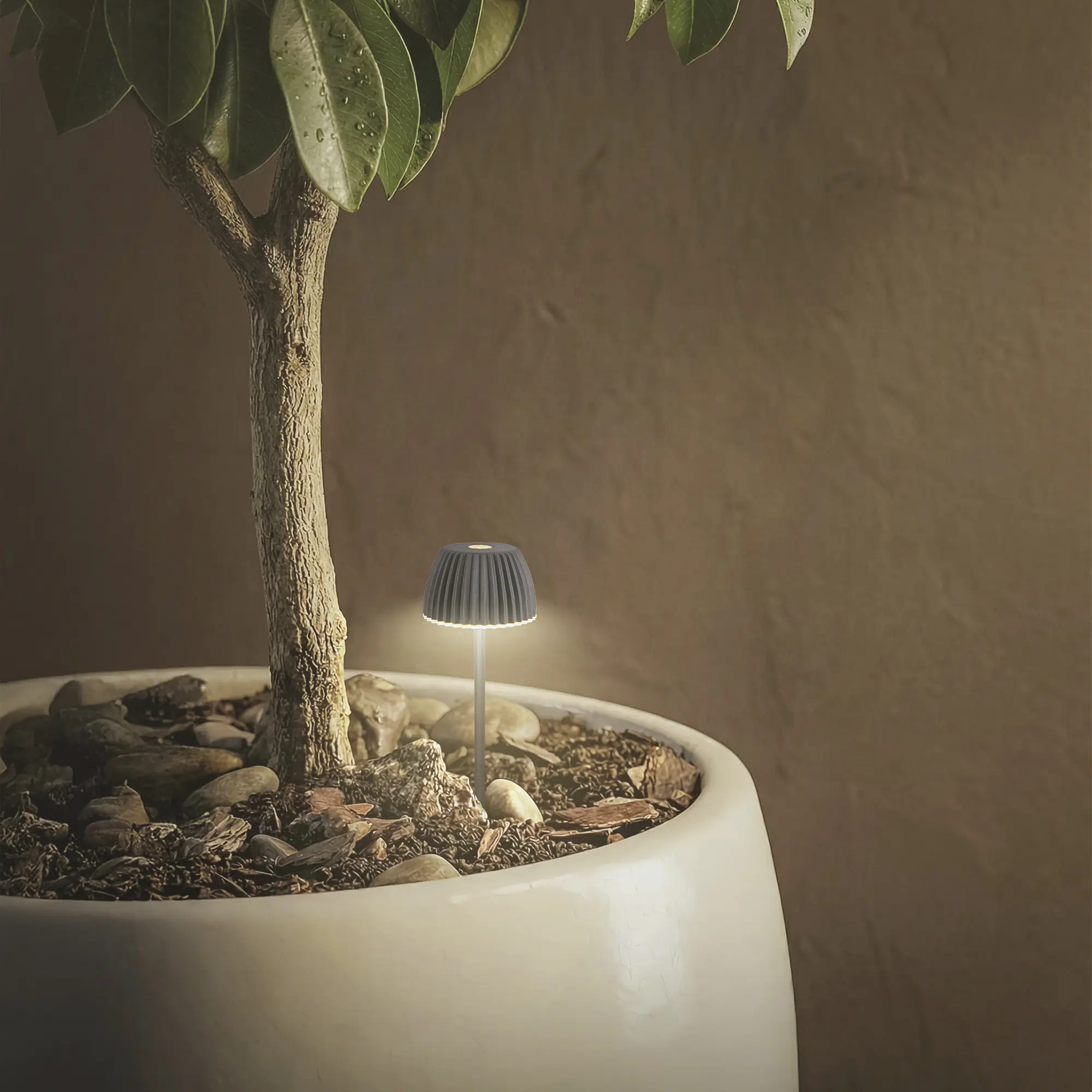 Briloner LED-Gartenleuchte Spießleuchte Riffle anthrazit dimmbar 