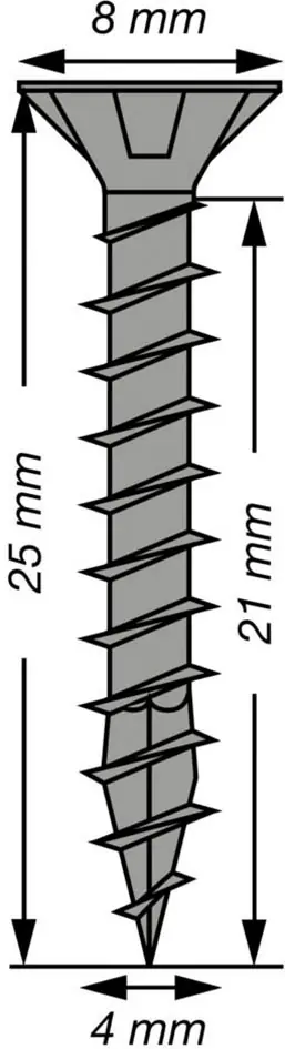Spax Universalschrauben 4 x 25 mm T20 Vollgewinde - 25 Stk. 