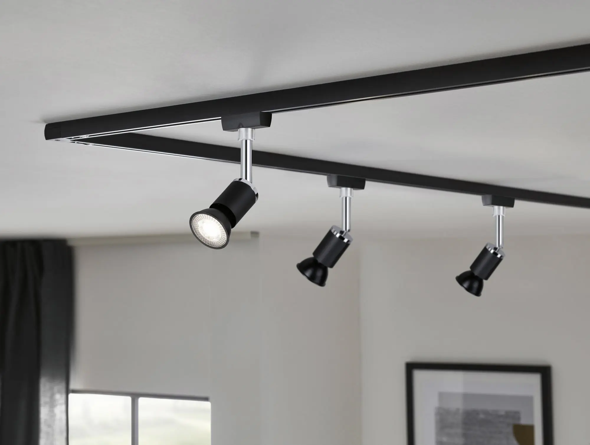 Paulmann LED Leuchtmittel Reflektor RAL9004 GU10 7W schwarz matt dimmbar