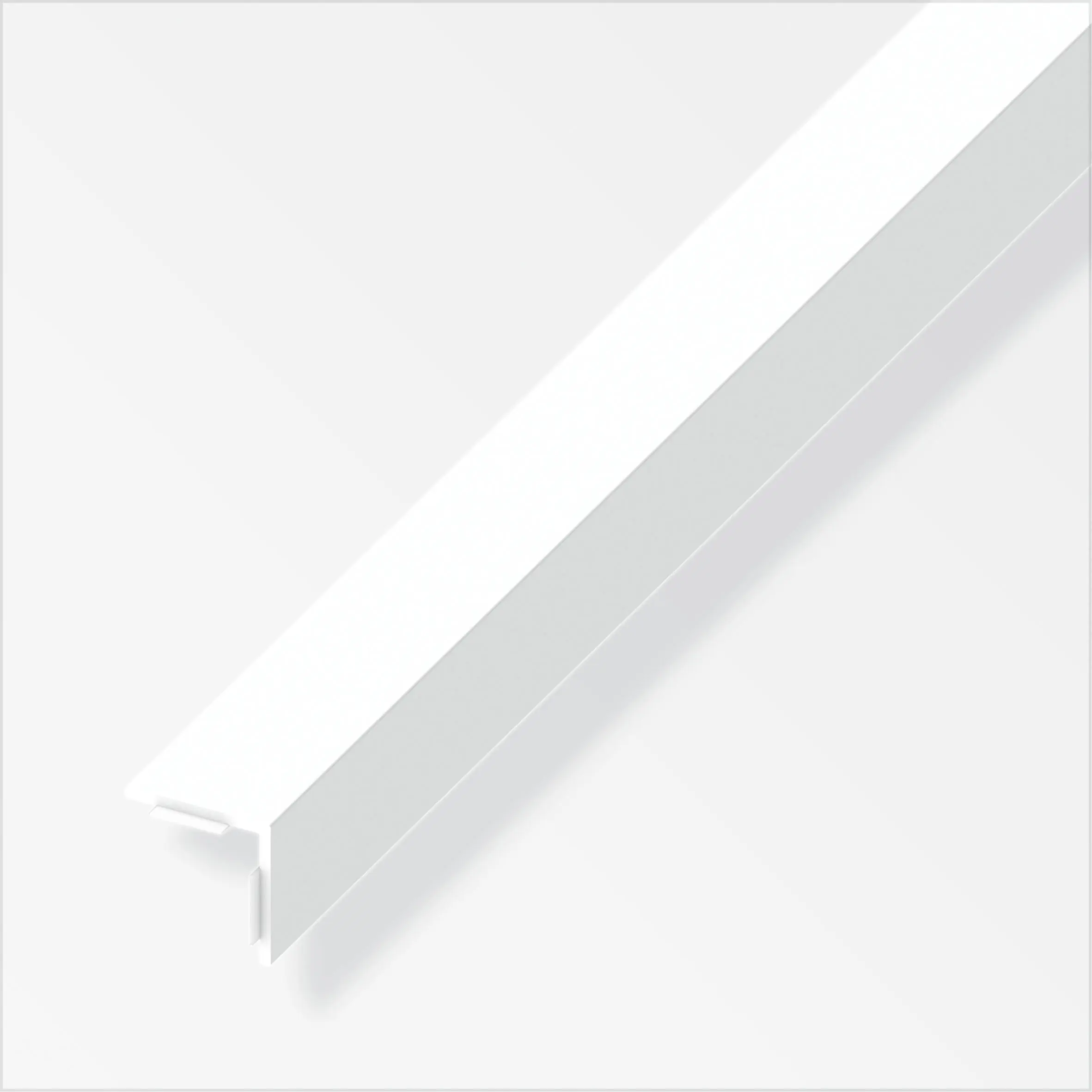 alfer Winkel 1 m, 30 x 30 mm PVC (Kunststoff) Selbstklebend glatt weiss