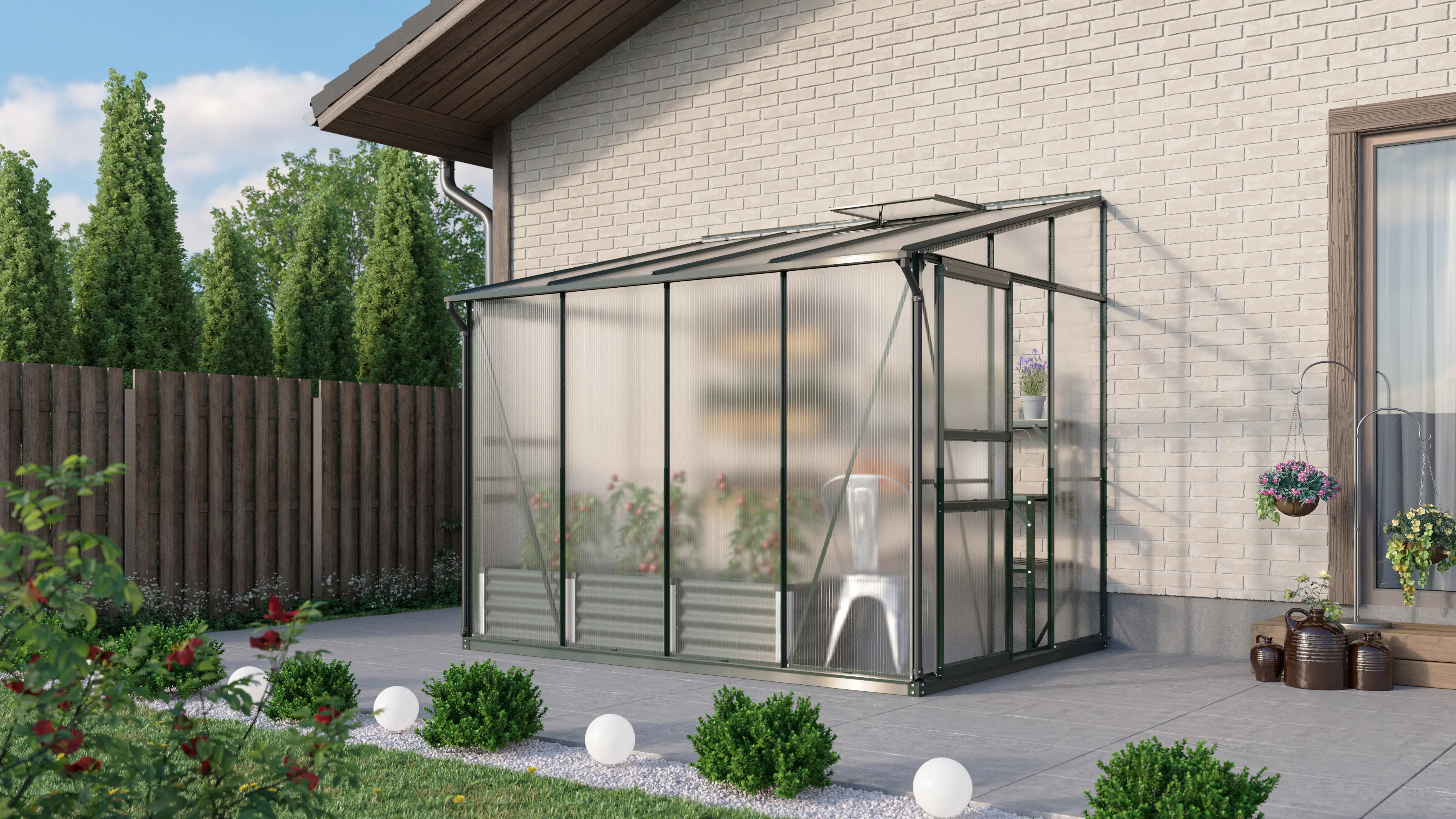 Vitavia Gewächshaus Osiris 5200 201 x 262 cm 4 mm HPK