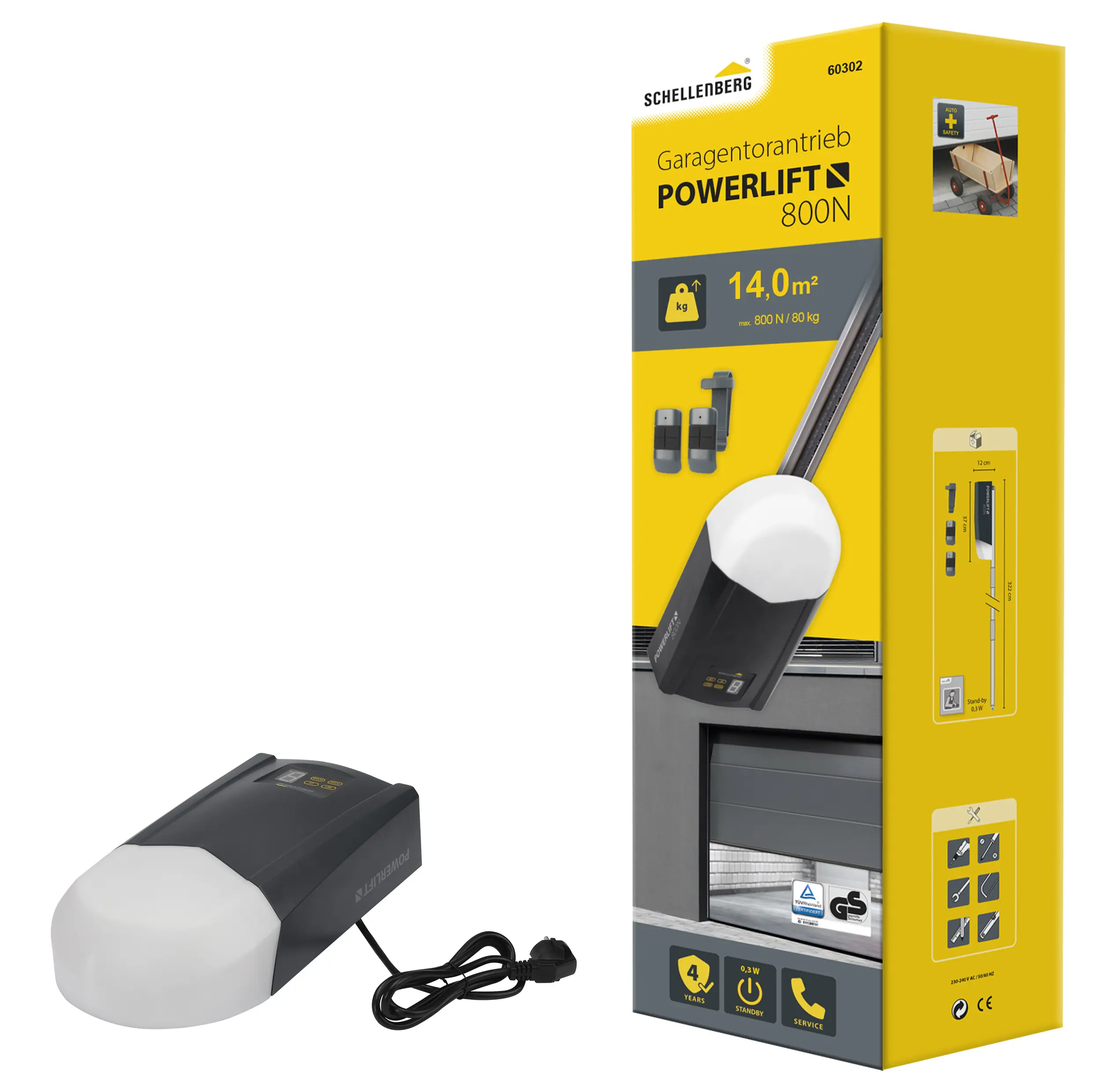 Schellenberg Garagentorantrieb Powerlift 800 N inkl. 2 Handsender