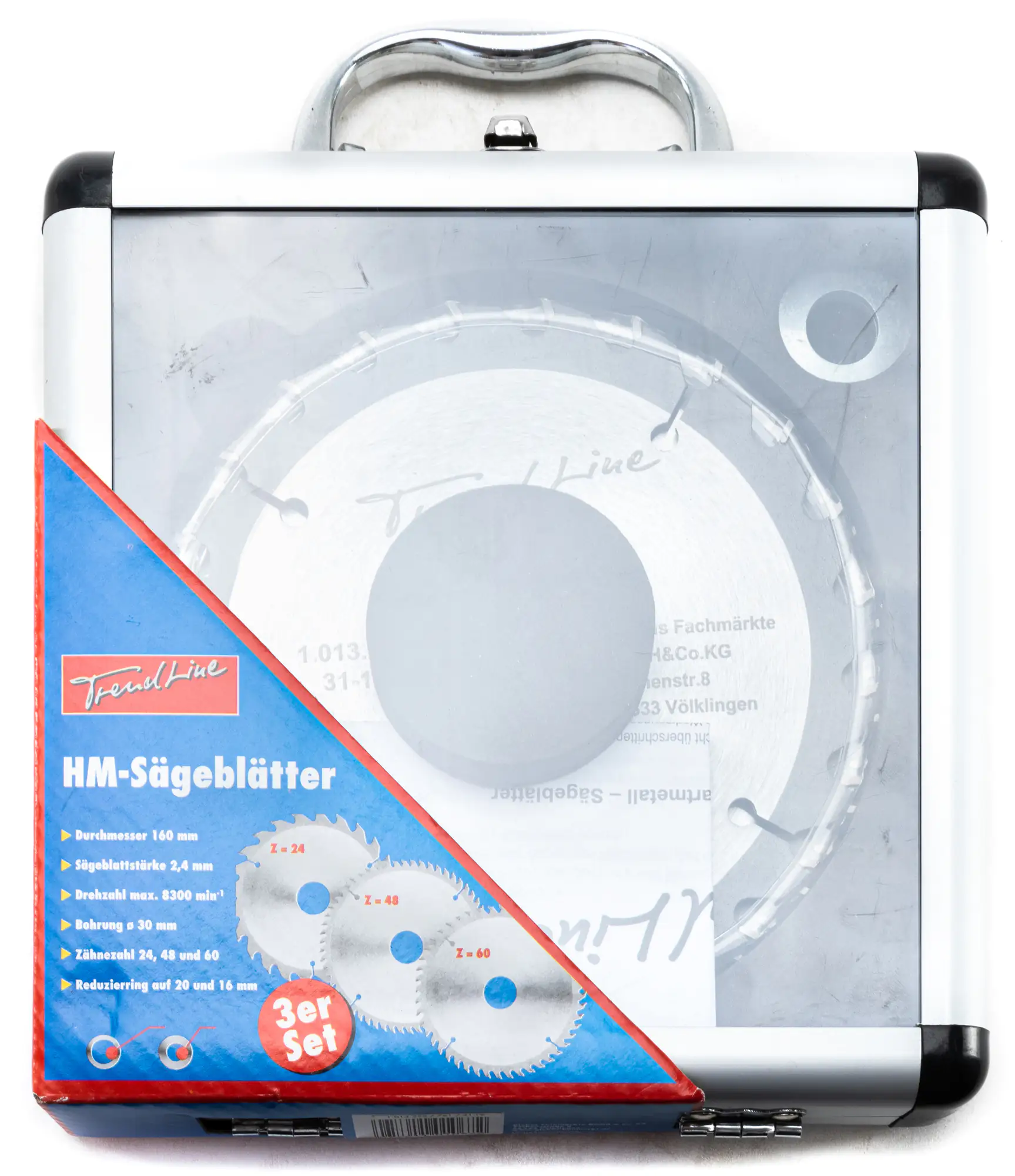 TrendLine HM-Kreissägeblätter Ø 160 mm Bohrung Ø 30 mm 3-teilig