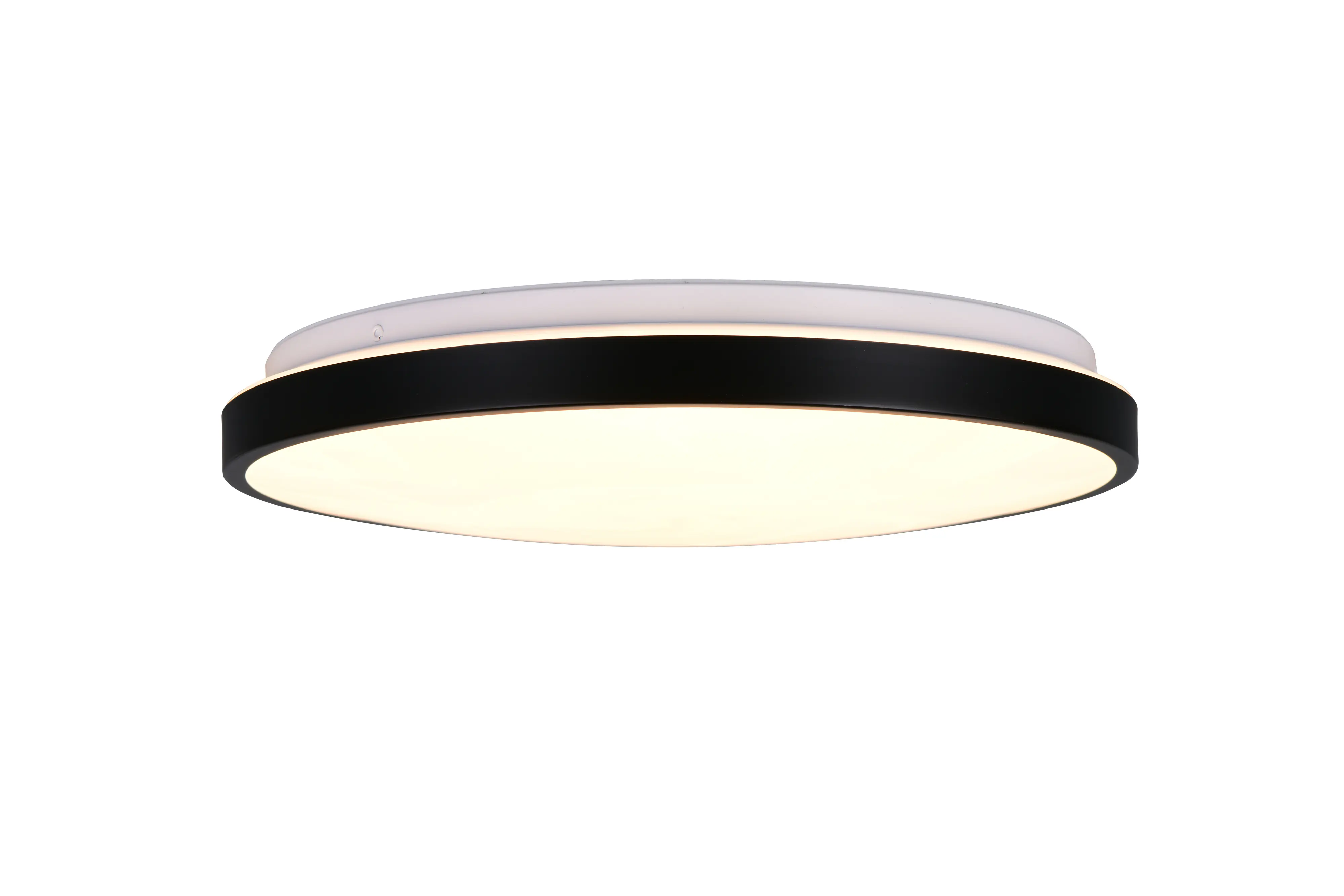 Trio LED-Deckenleuchte Fena Ø38,5 cm schwarz matt DIP-Switch