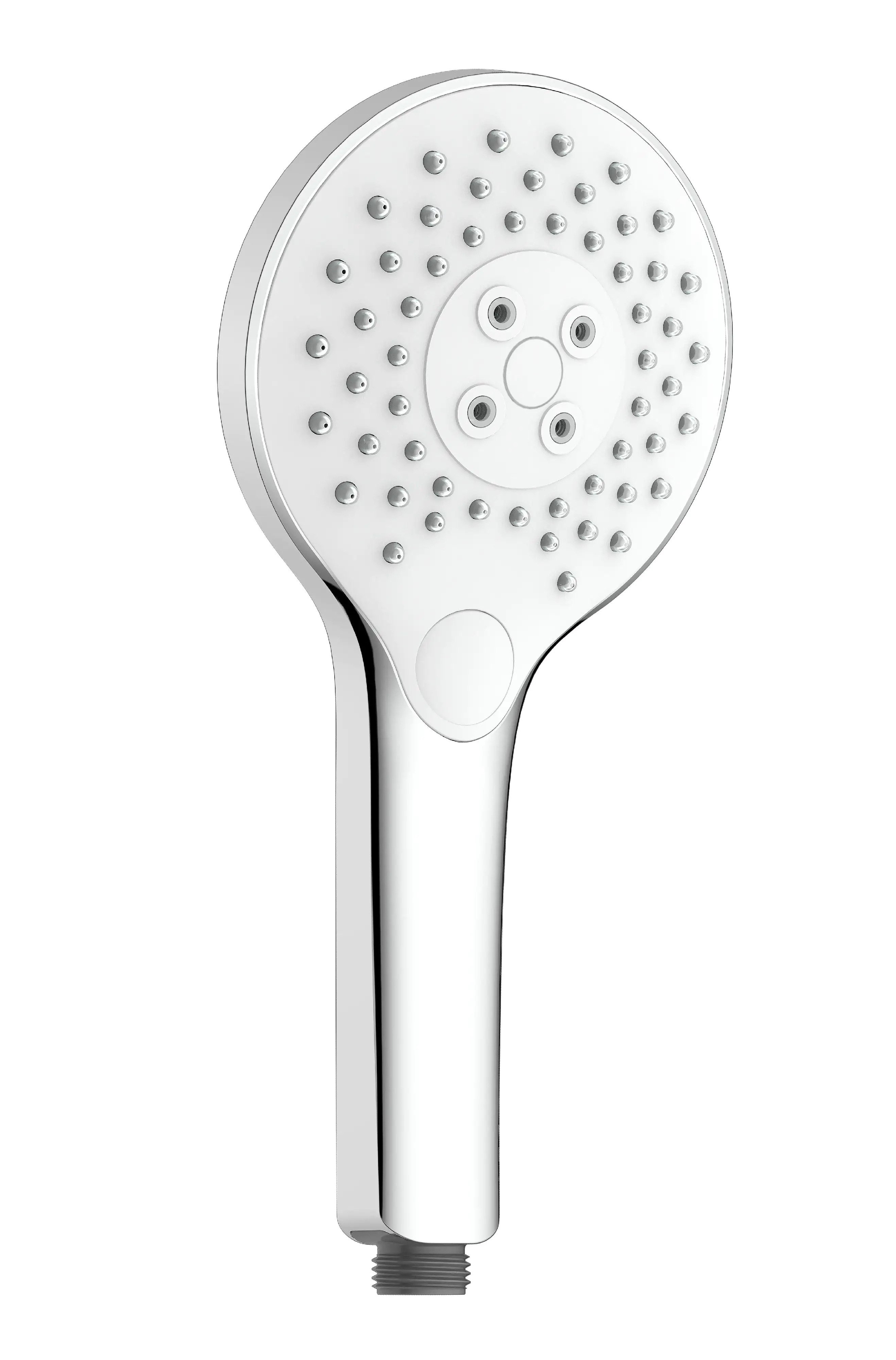 Primaster Handbrause 3 Strahlarten Water Jet chrom-weiß mit Wasserspareinsatz