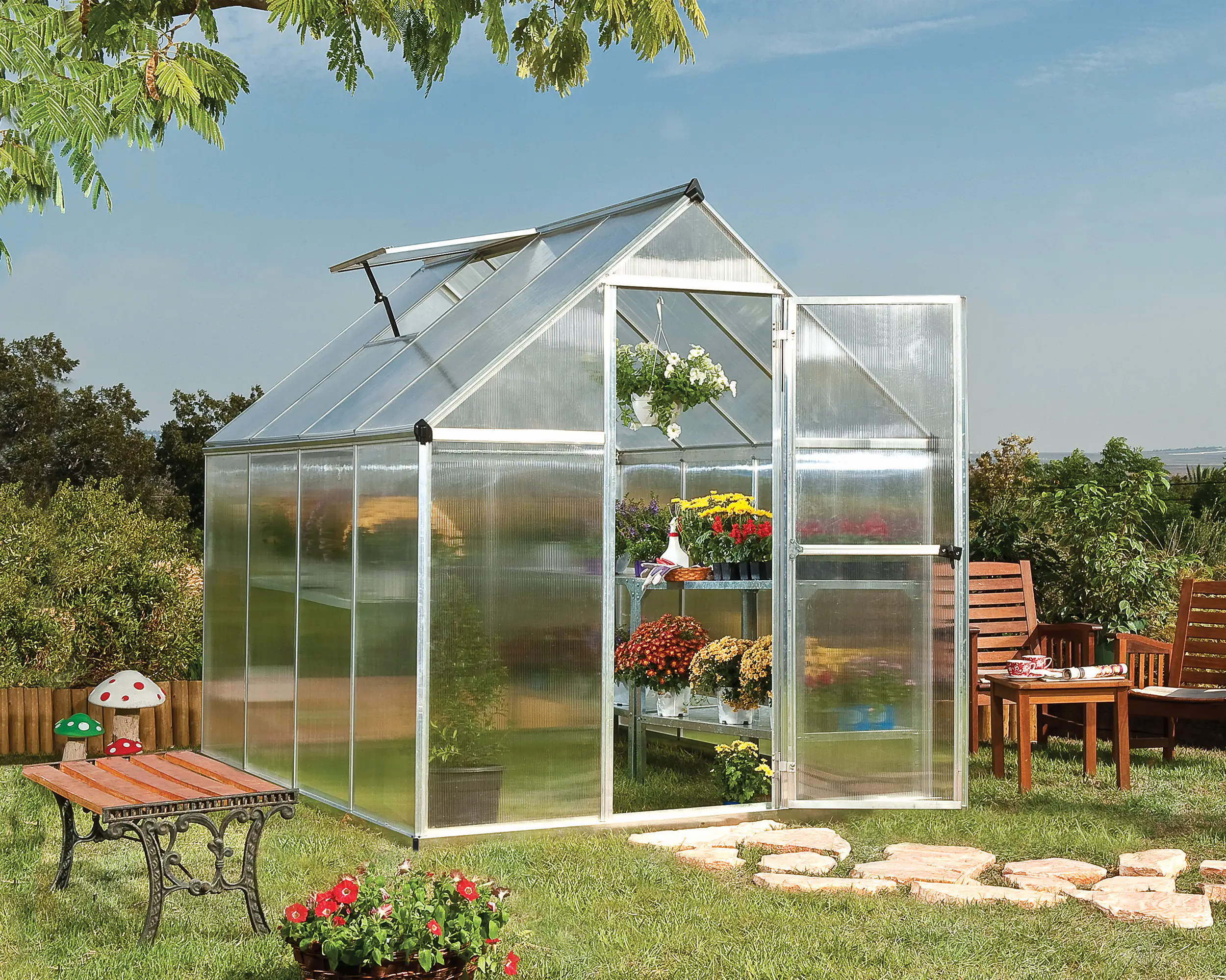 TrendLine Gewächshaus Mythos II 6x8 185 x 248 x 209 cm