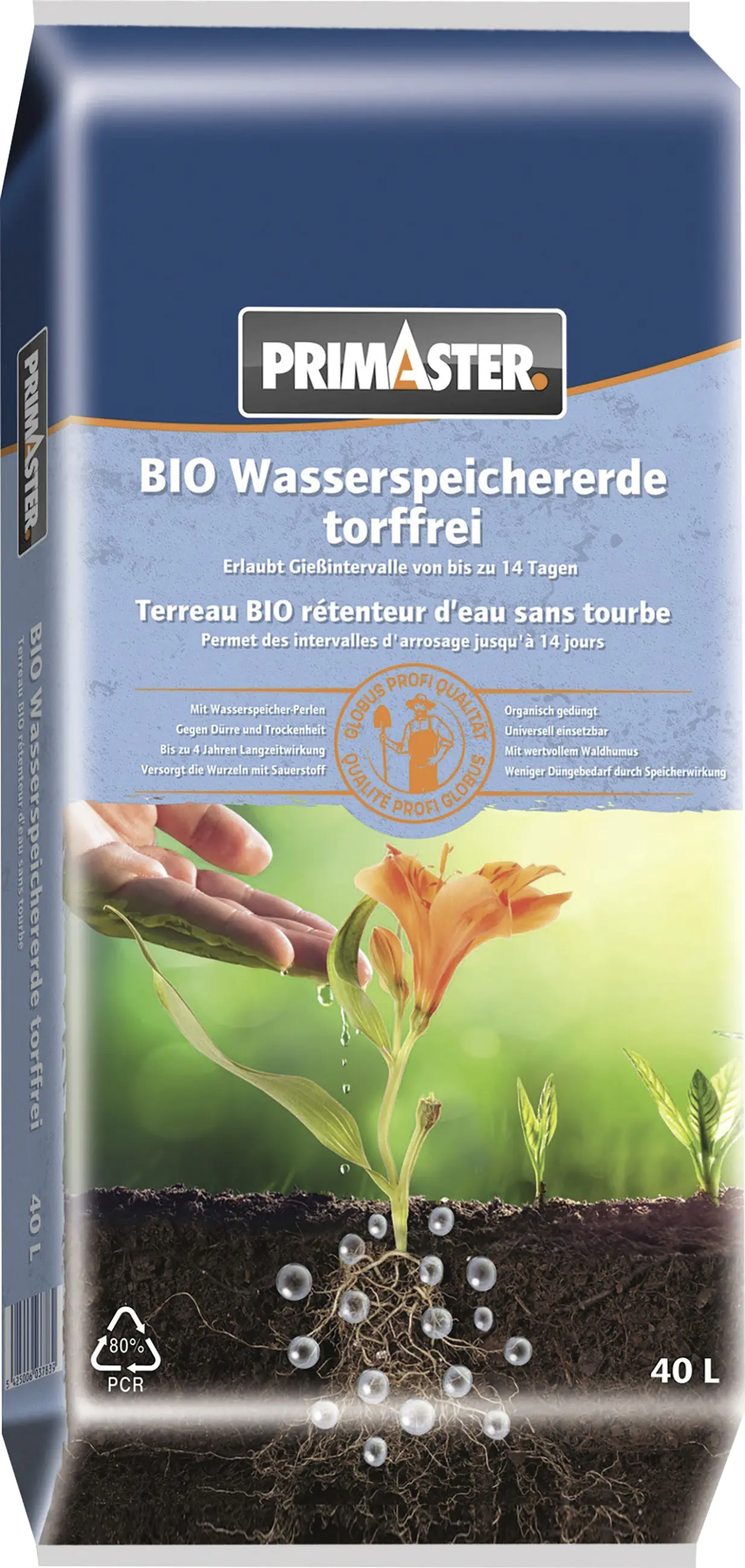 Primaster Bio Wasserspeichererde torffrei 40 L