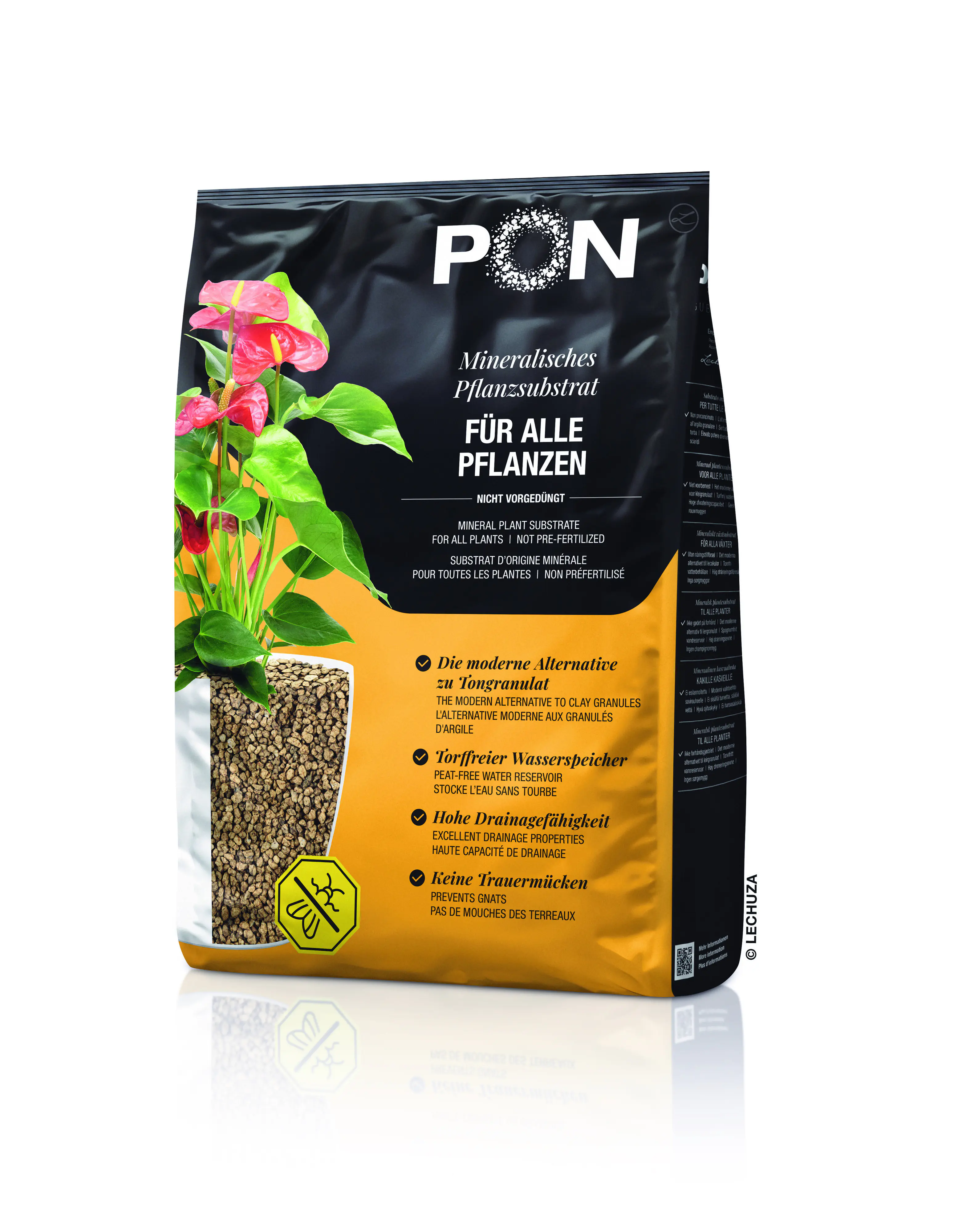 Lechuza Monopon Pflanzsubstrat für alle Pflanzen 12 L torffrei