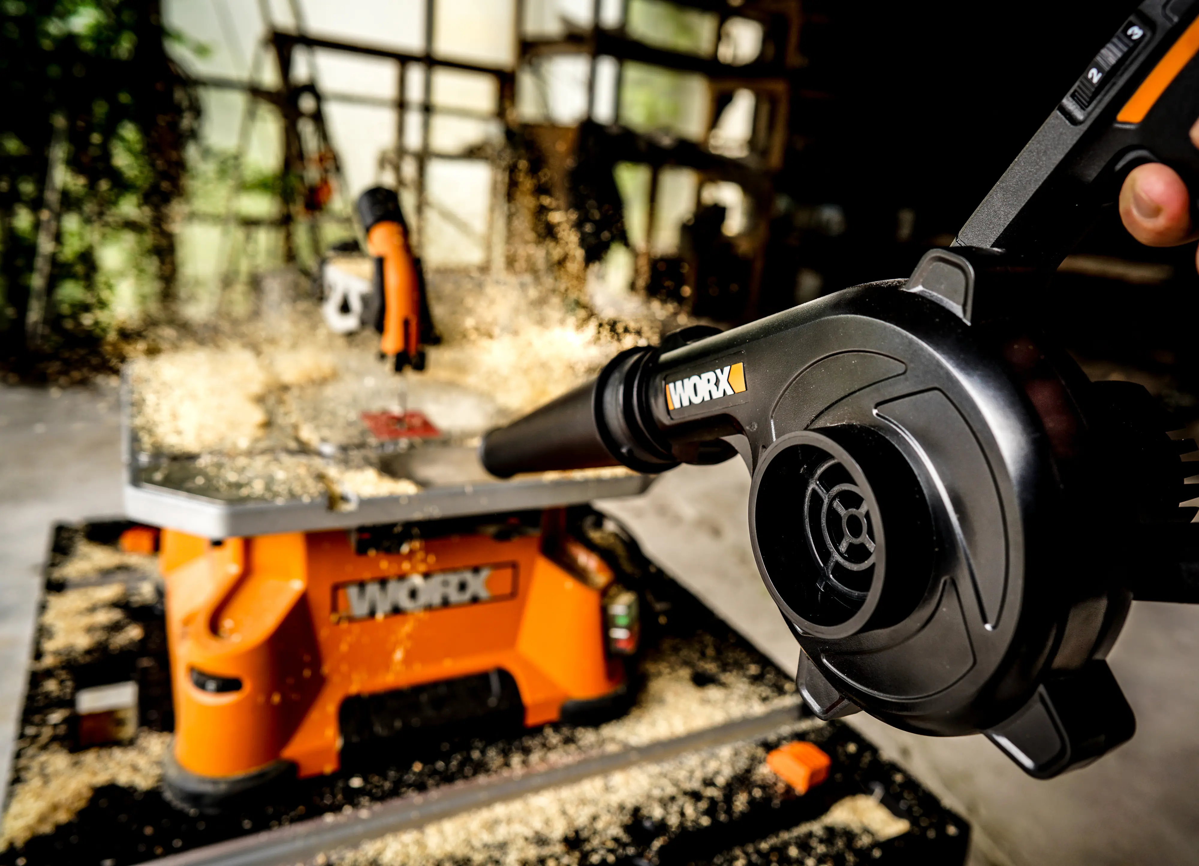 Worx Akku-Werkstattluftbläser WX094.9 20 V Solo