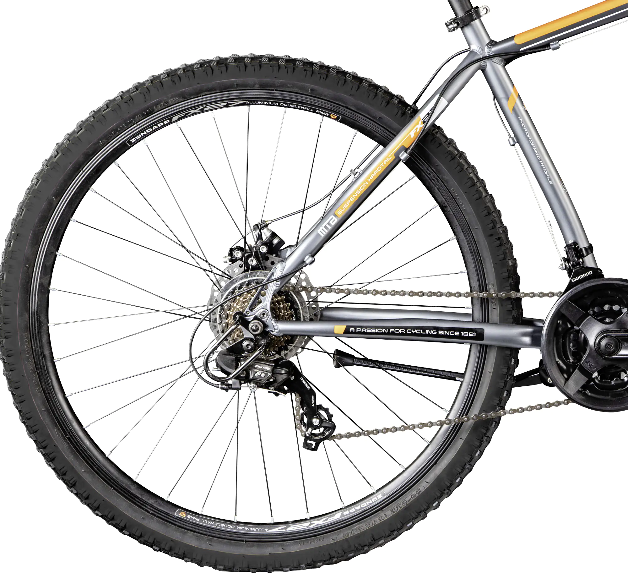 Zündapp Mountainbike FX27 27,5 Zoll RH 48 cm 21-Gang grau orange