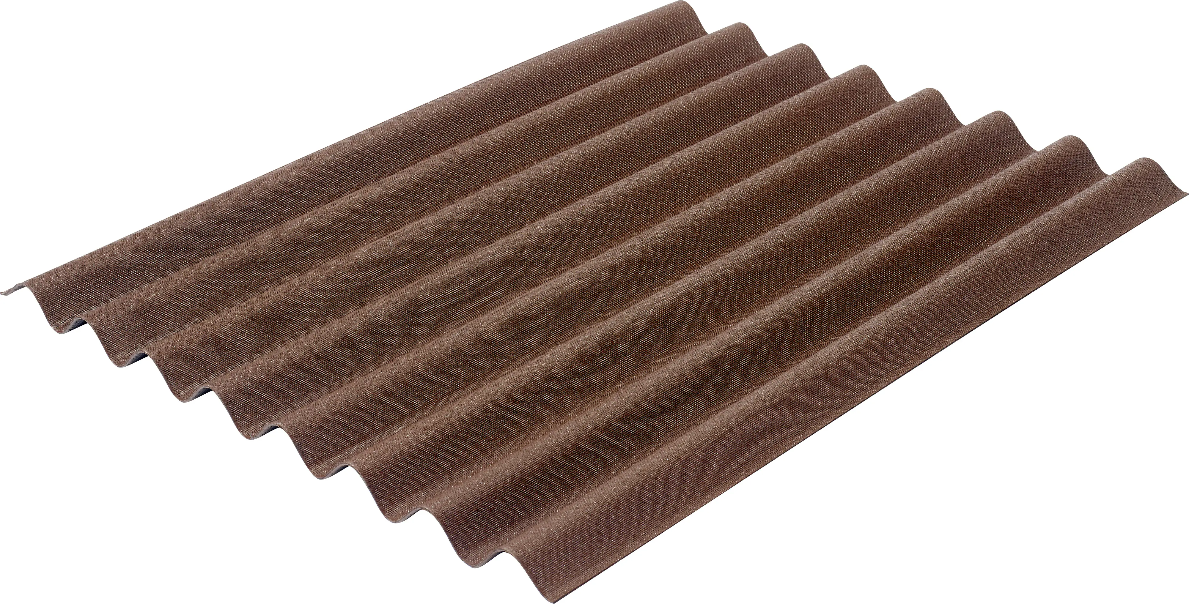 Onduline Bitumenwellplatte Easyline 100 x 76 cm 2,6 mm braun