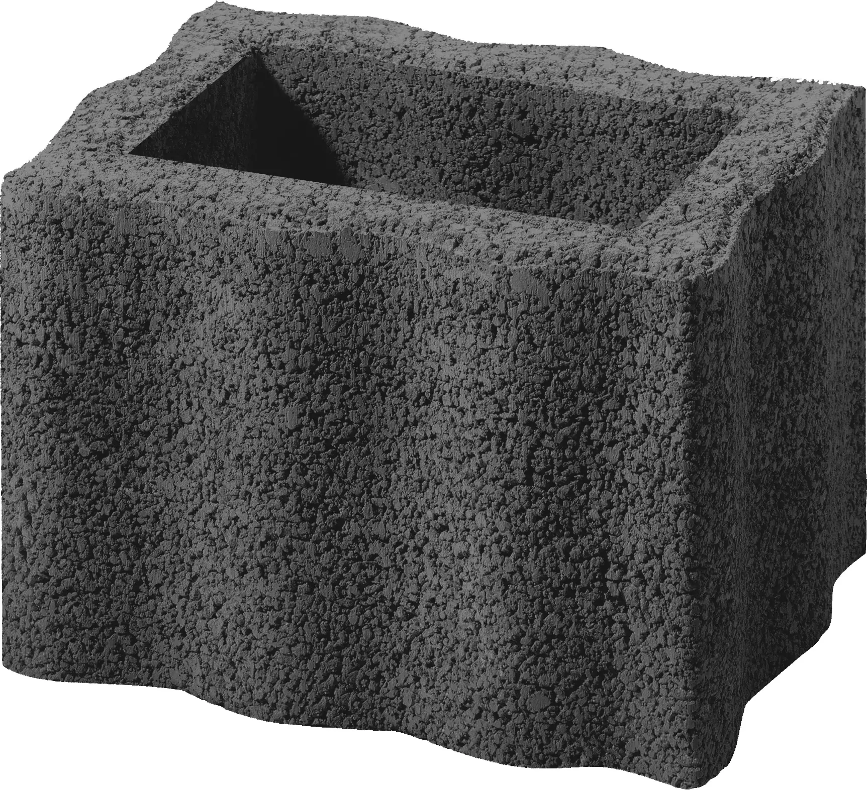 Kann Pflanzstein Wellino 30 x 20 x 20 cm anthrazit