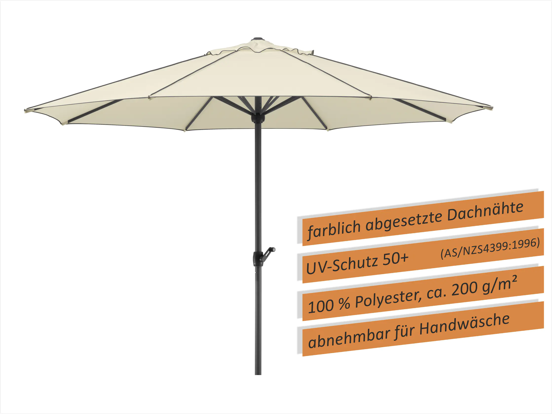 Schneider Sonnenschirm Adria natur Ø 350 cm