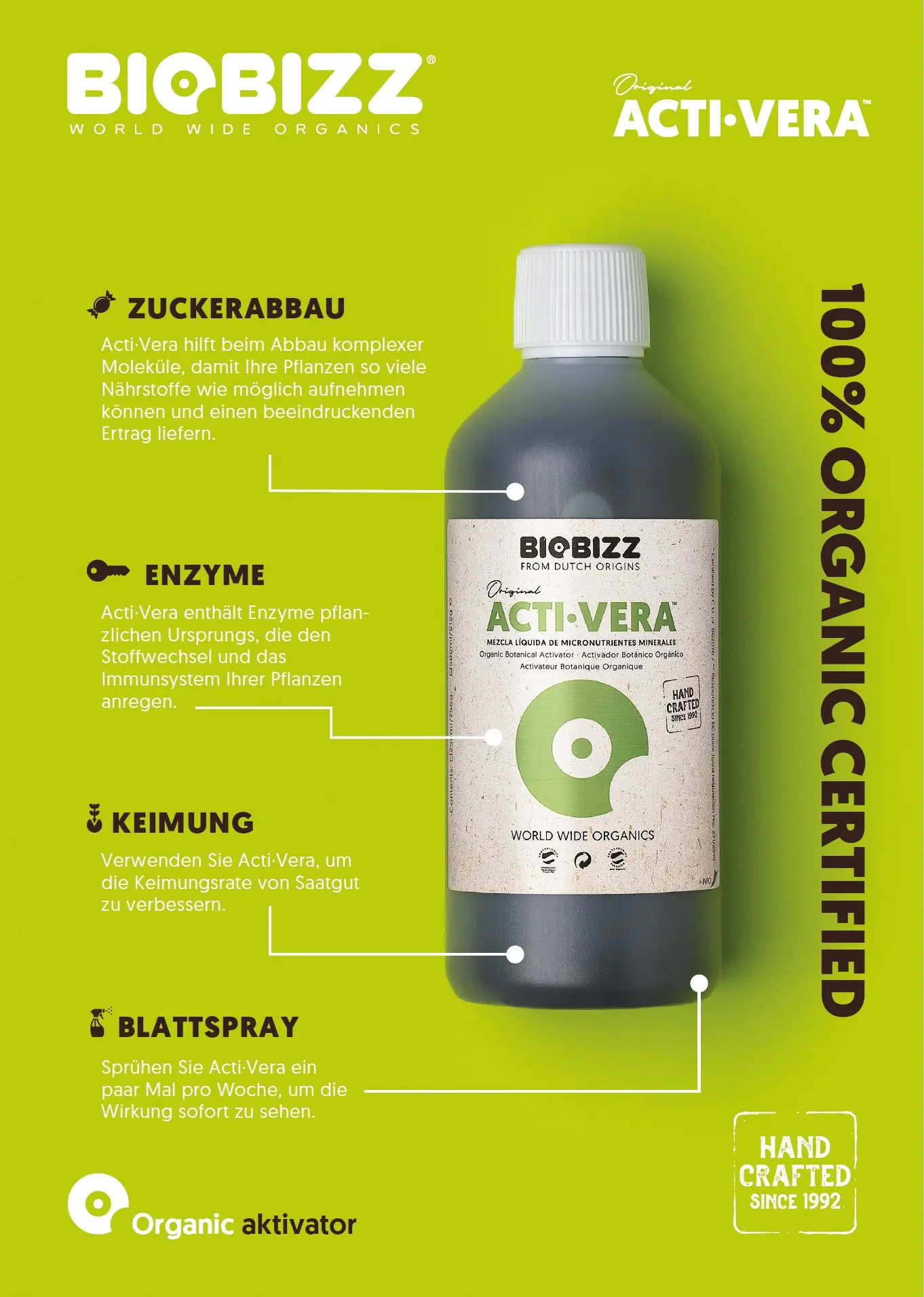 BioBizz Dünger Acti-Vera 250 ml