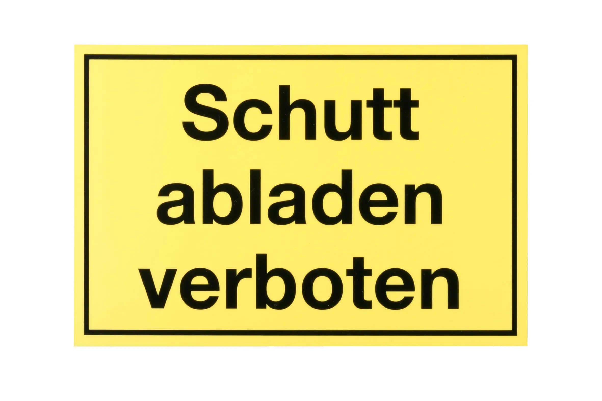 Conmetall Hinweisschild Schutt abladen verboten 30 x 20 cm