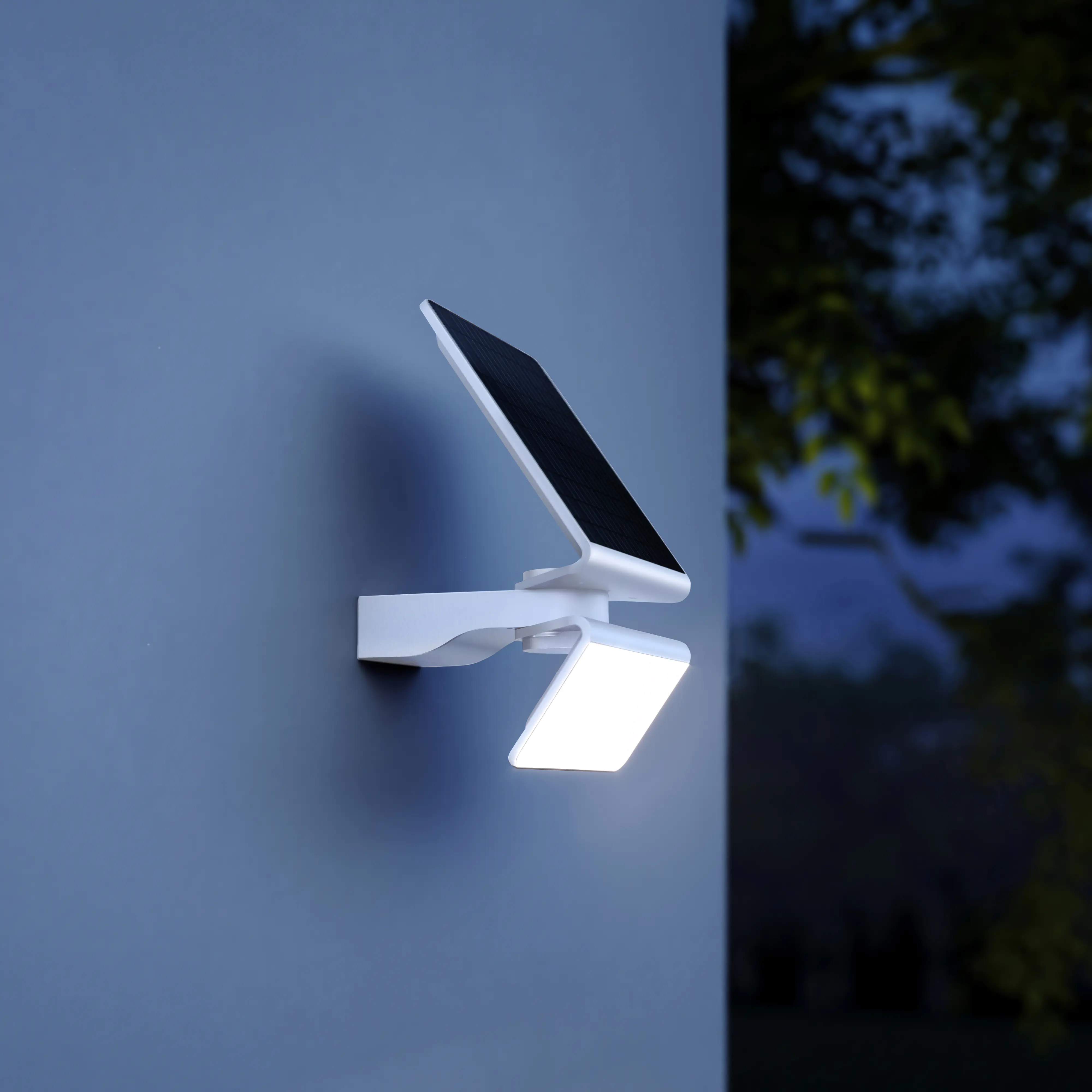 Steinel Solar Außenleuchte XSolar L-S ONE weiß mit Bewegungsmelder 