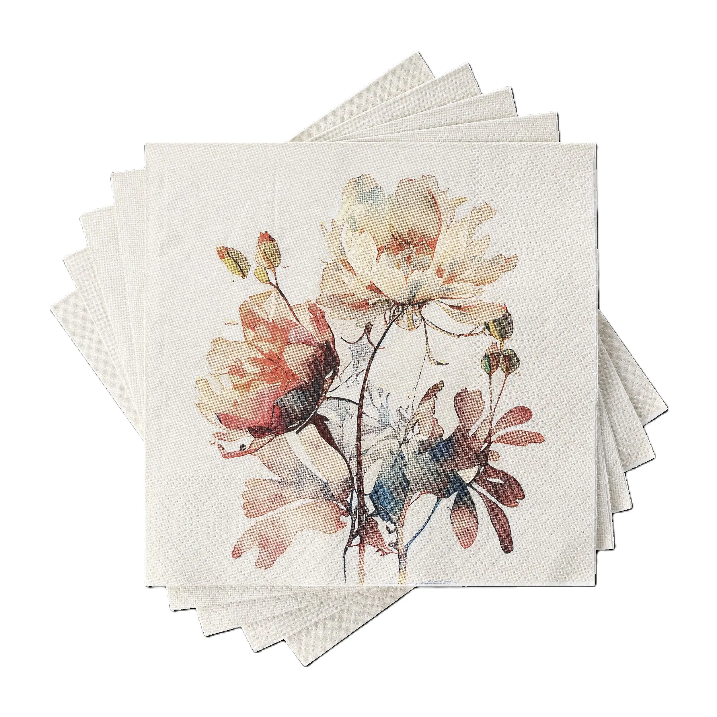 Eglo Servietten Motiv Blumen Mahuli bunt 17 x 17 cm - 20er Pack