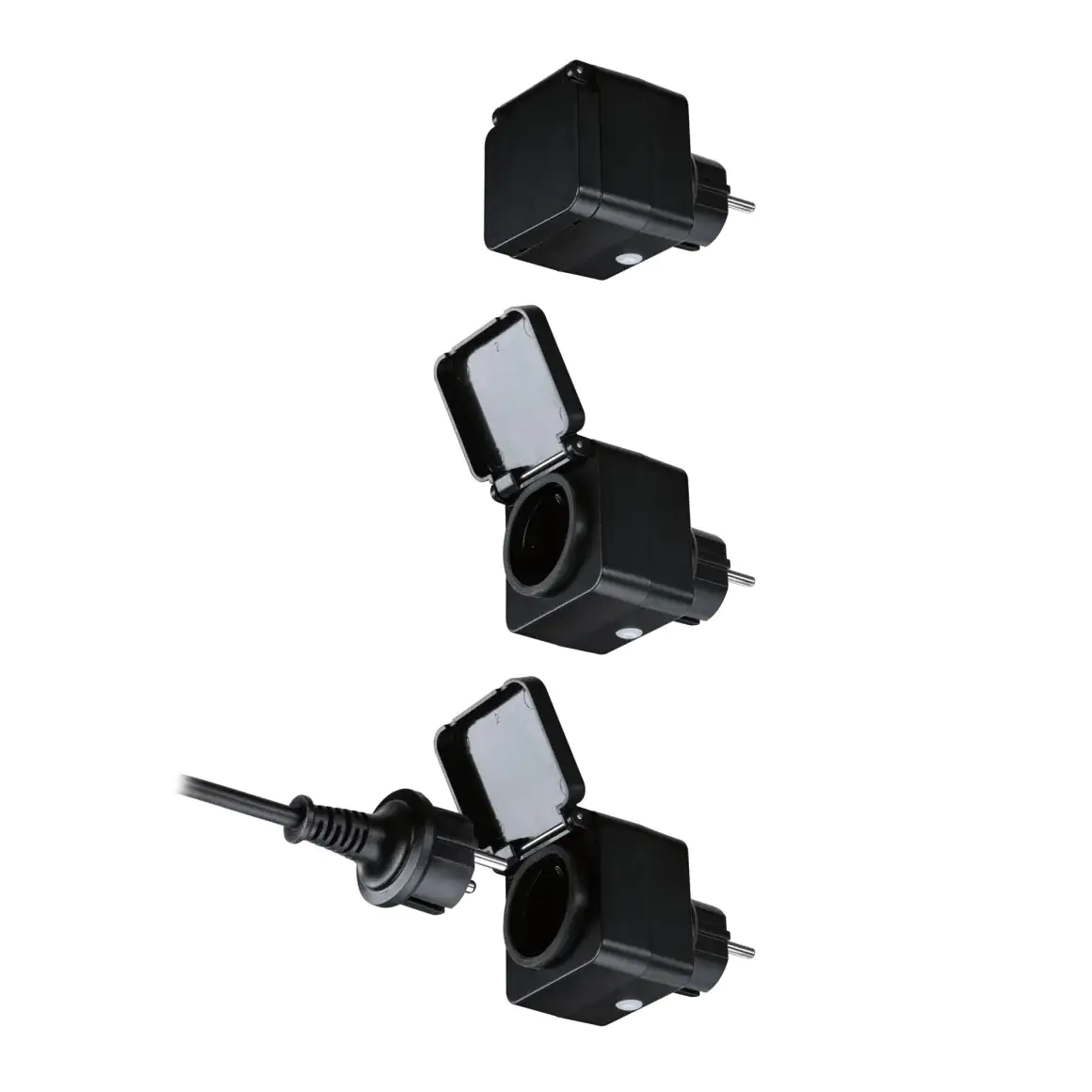 Paulmann Außen-Zwischenstecker Zigbee Typ EF-CEE 7/7 schwarz IP44