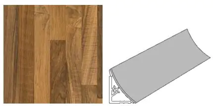 Getalit Wandanschlußsystem Plus 59 cm, 20 x 30 mm, Butcherblock-Optik